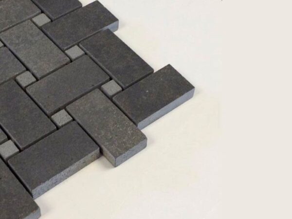 Adocreto rectangulo gris oscuro