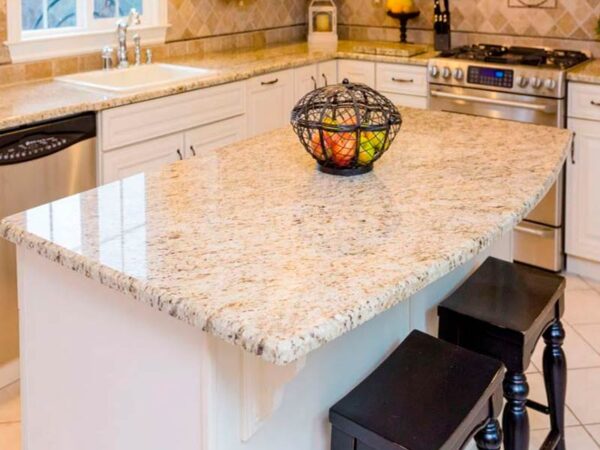 Muebles y repisas con granito santa cecilia ligth